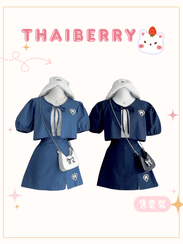 (預購) 泰國新品 ! 牛仔裙裝 太可愛了!!!