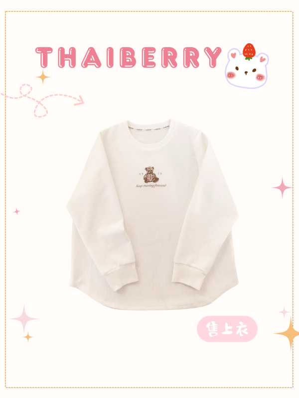 (預購) 小熊復古刺繡 百搭衣