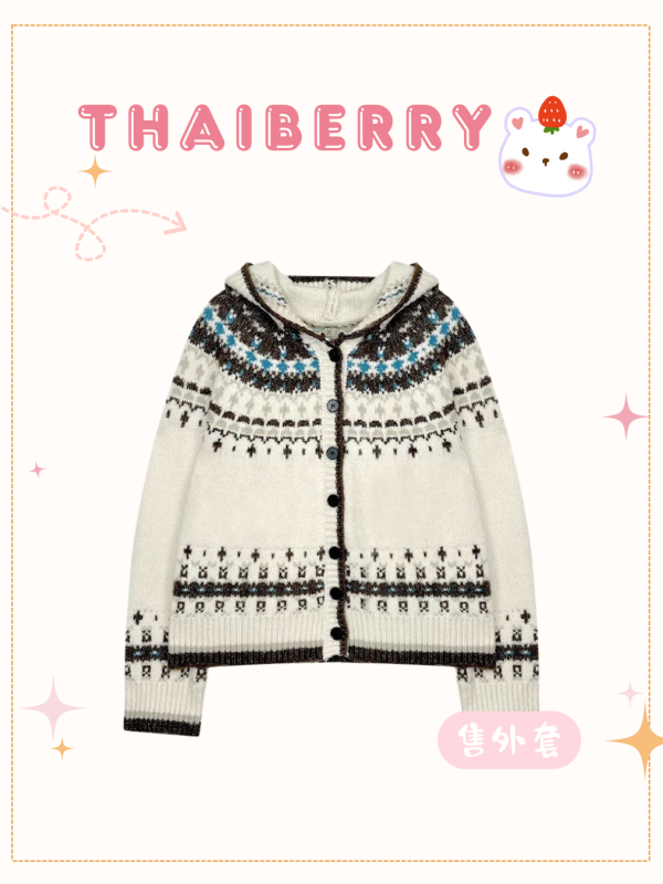 (預購) 歐式風 費爾島毛衣 外套